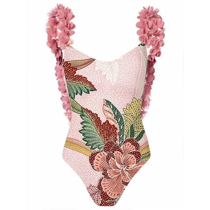 Women’s swimsuit with ruffle details and matching wrap skirt Mune Fashion