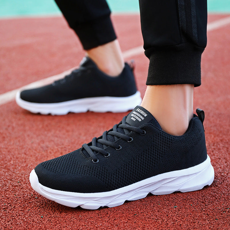 Unisex lightweight knit training sneakers with stabilizing heel tab and grip wave outsole Mune Fashion