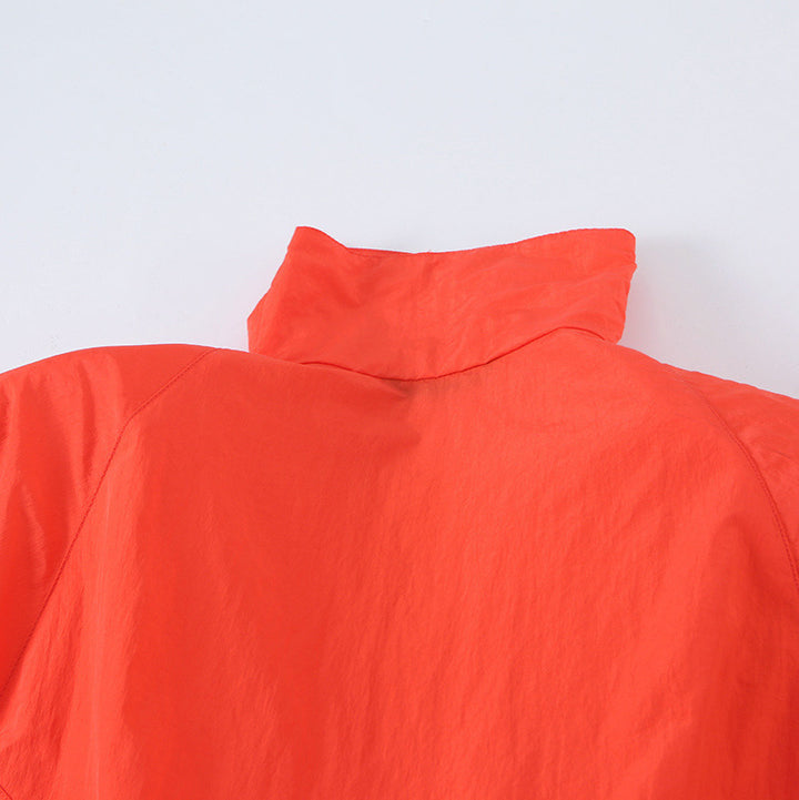 Ladies Light Wind Jacket with High Collar, Drawstring Waist and Elastic Cuffs Mune Fashion