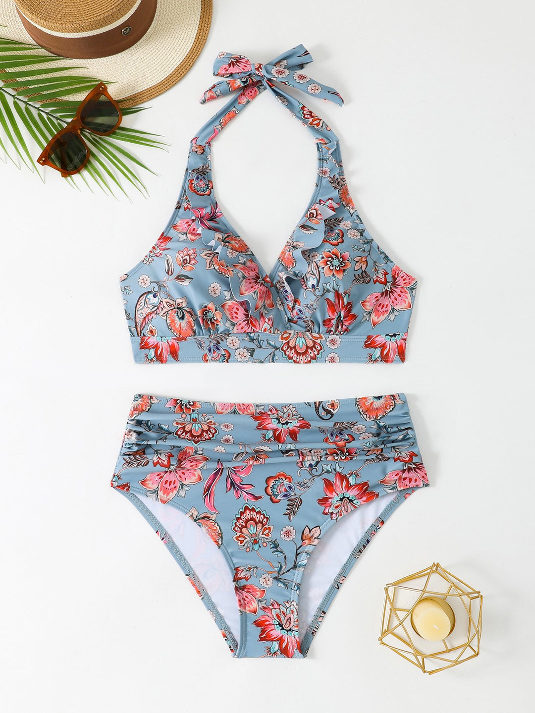 Women High-Cut Combo Swimsuit Set Mune Fashion