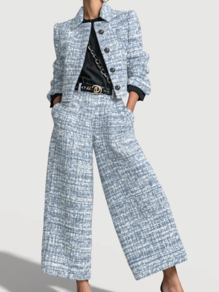 Women's Modern Tweed Suit Set