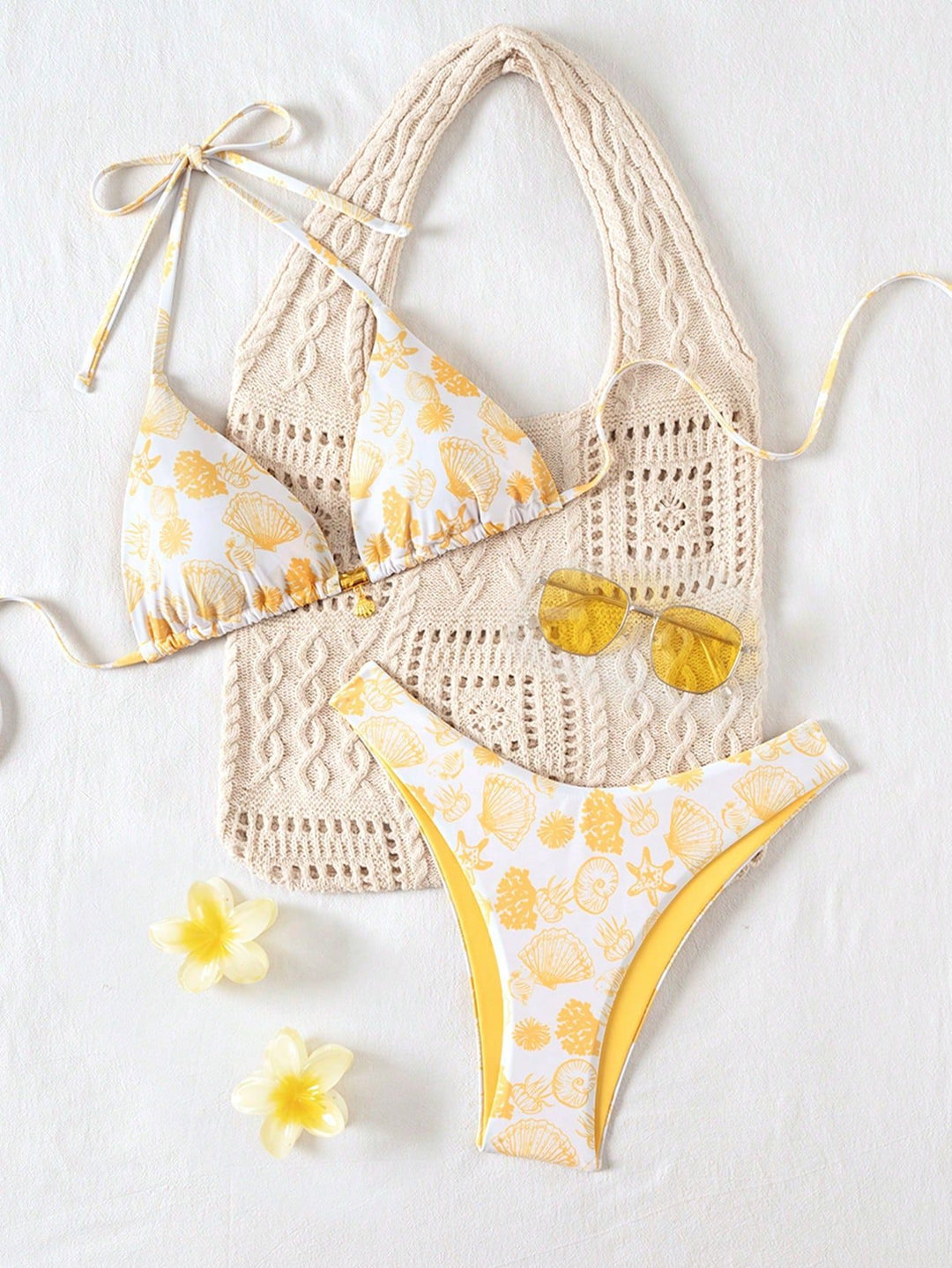 Women's Polka Dots Triangle Bikini with Adjustable Straps Mune Fashion