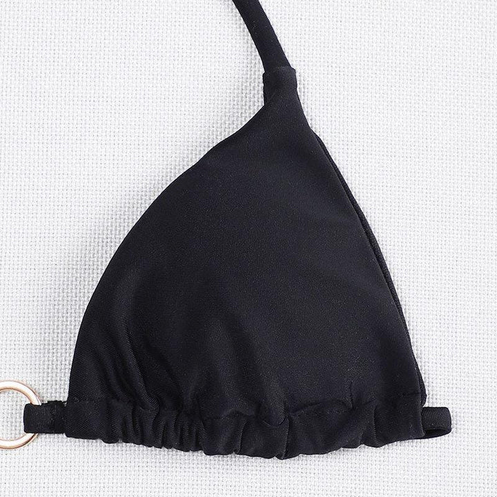 Women's Triangle Bikini with Elegant Ring Decoration Mune Fashion