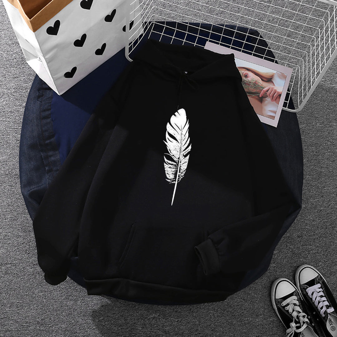 Women’s hoodie with finger heart print, oversized cut and kangaroo pocket Mune Fashion