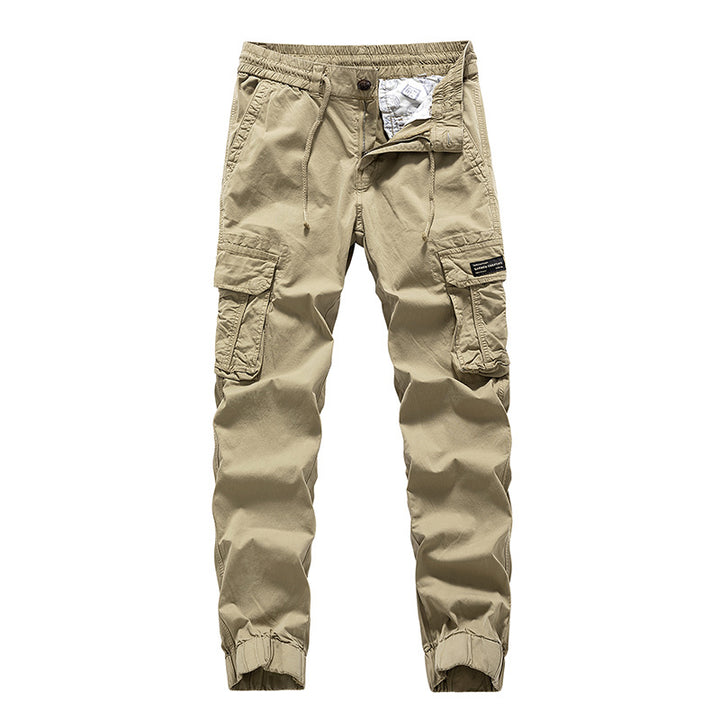 Herren Cargo-Jogginghose im Utility‑Stil mit Elastikbund, Tunnelzug und Mehrfach‑Cargotaschen Mune Fashion