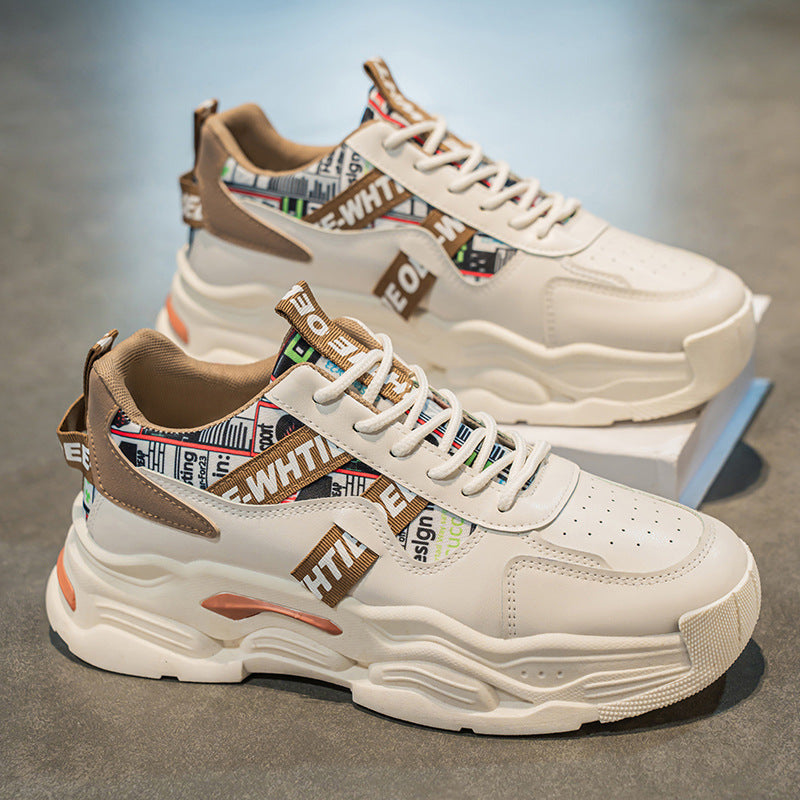 Women's Trendy Chunky Sneakers with Fashionable Graphic Design Mune Fashion