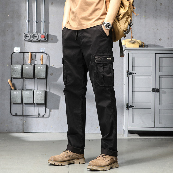 Men's Urban Ripstop Cargo Jogger with Elastic Comfort Waistband and Multiple Flap Pockets Mune Fashion