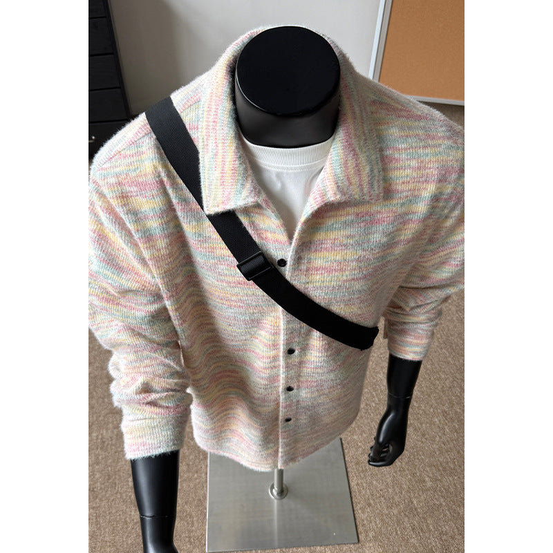 Women's Stylish Cardigan with Colorful Pattern Mune Fashion