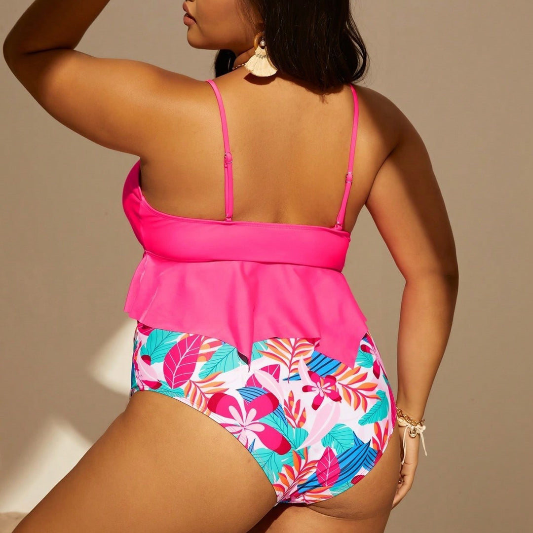 Women's Bikini Set with Ruffle Design and Adjustable Straps Mune Fashion