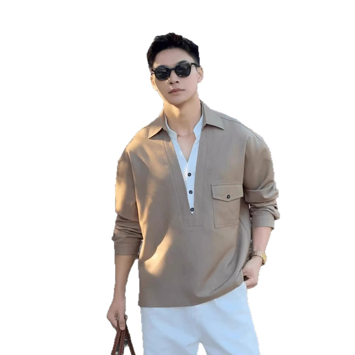 Men Elegant Casual Shirt Mune Fashion