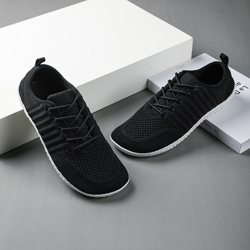 Unisex nan breathable knit sneakers with memory foam insole and flexible rubber outsole Mune Fashion