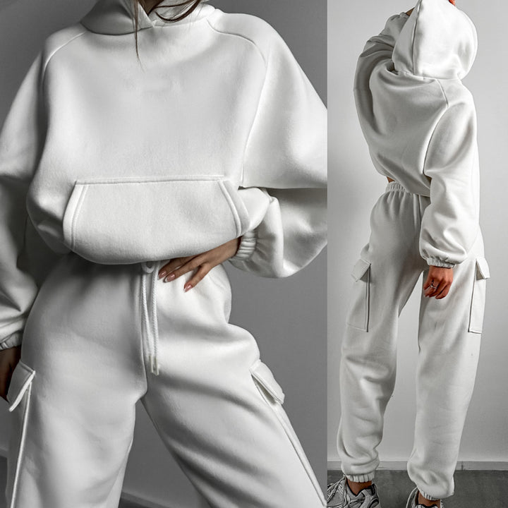 Women's oversized hoodie set with cargo joggers Mune Fashion
