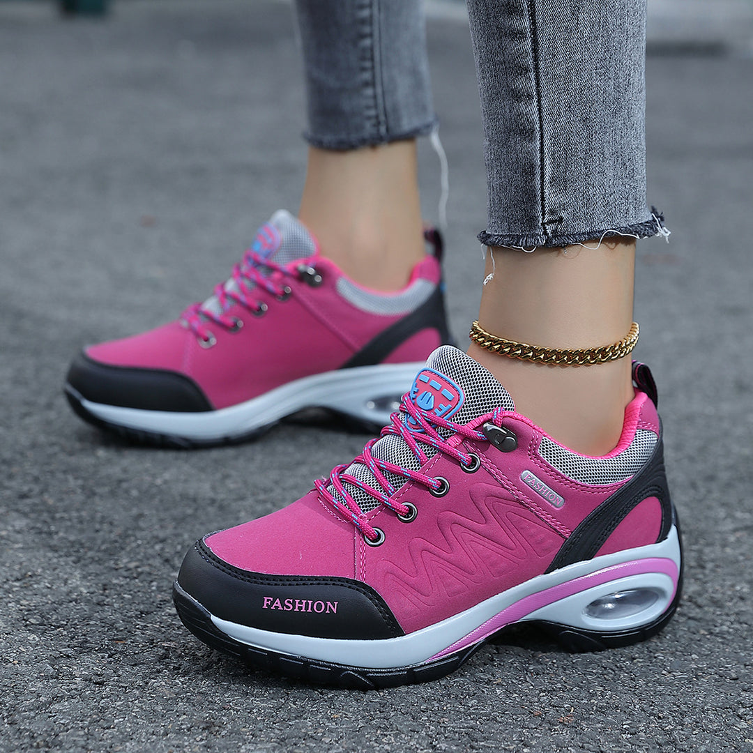 Ladies nan sporty wedge sneakers with padded air cushion sole Mune Fashion