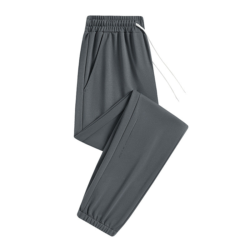 Men's Lightweight Breathable Tech Jogging Pants with Elastic Waistband, Drawstring & Ankle Cuffs Mune Fashion