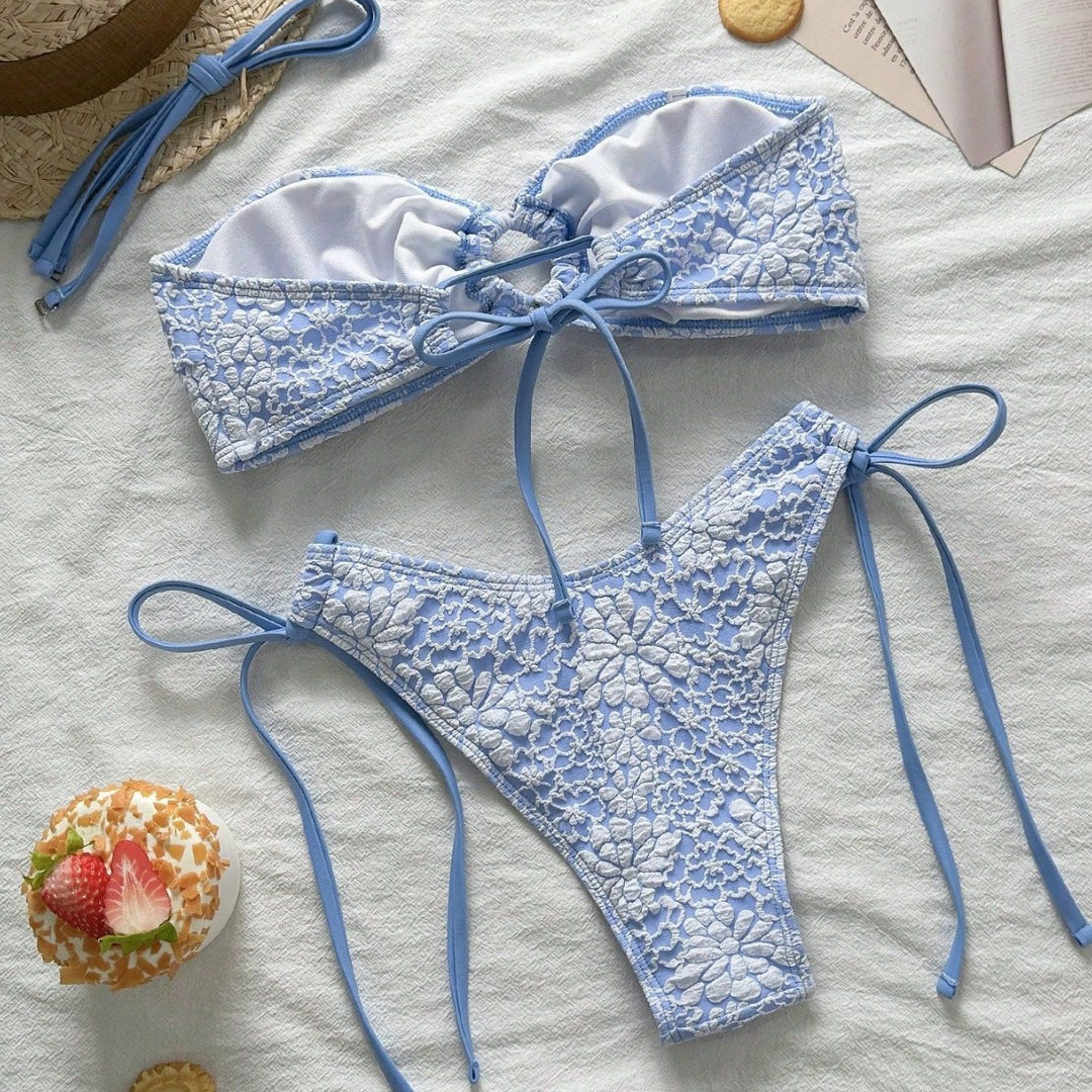 Ladies Floral Print Bikini Mune Fashion