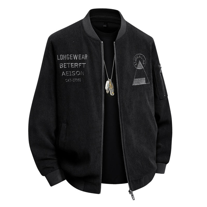 Men's Fashion Cord Bomber Jacket Mune Fashion