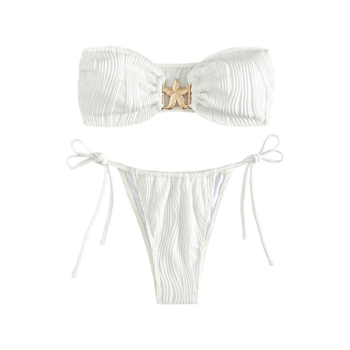 Women’s bandeau bikini with decorative shell closure Mune Fashion