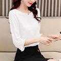 Women's Elegant Blouse with Puff Sleeves Mune Fashion