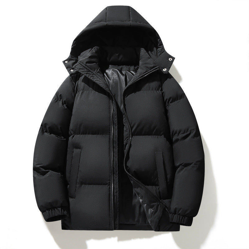 Men's urban hooded quilted jacket with matte surface and insulating filling Mune Fashion