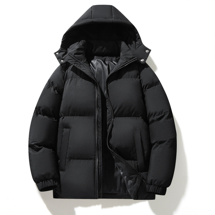 Men's urban hooded quilted jacket with matte surface and insulating filling Mune Fashion