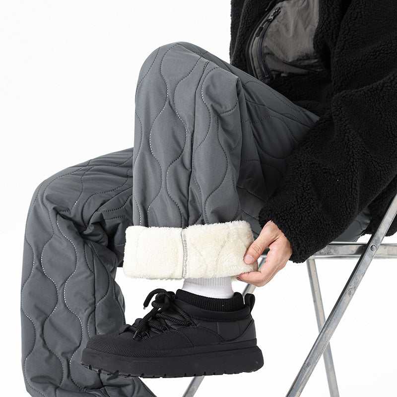 Men's Padded Leisure Pants with Fleece Lining