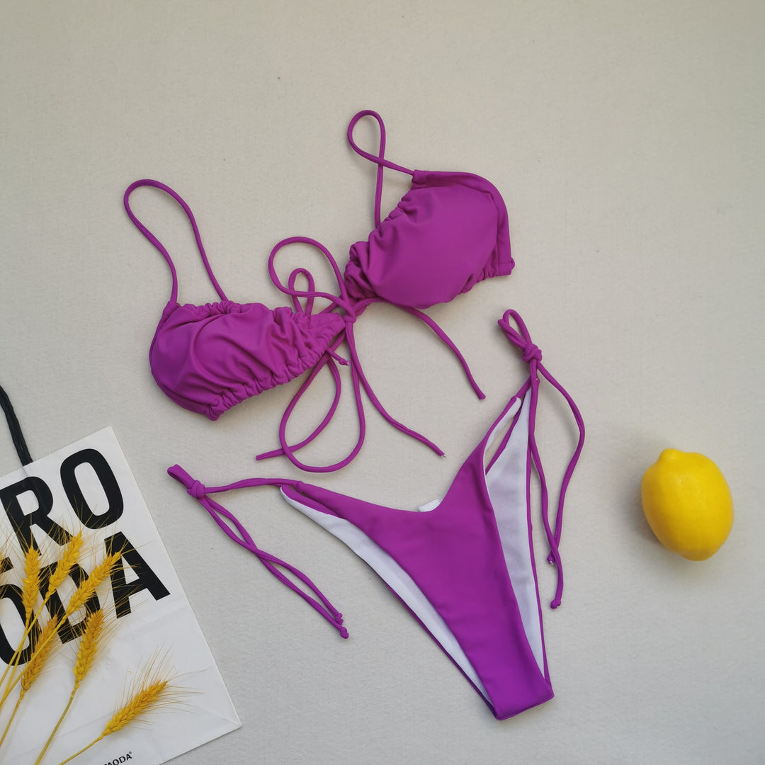 Women's Triangle Bikini with adjustable ties Mune Fashion