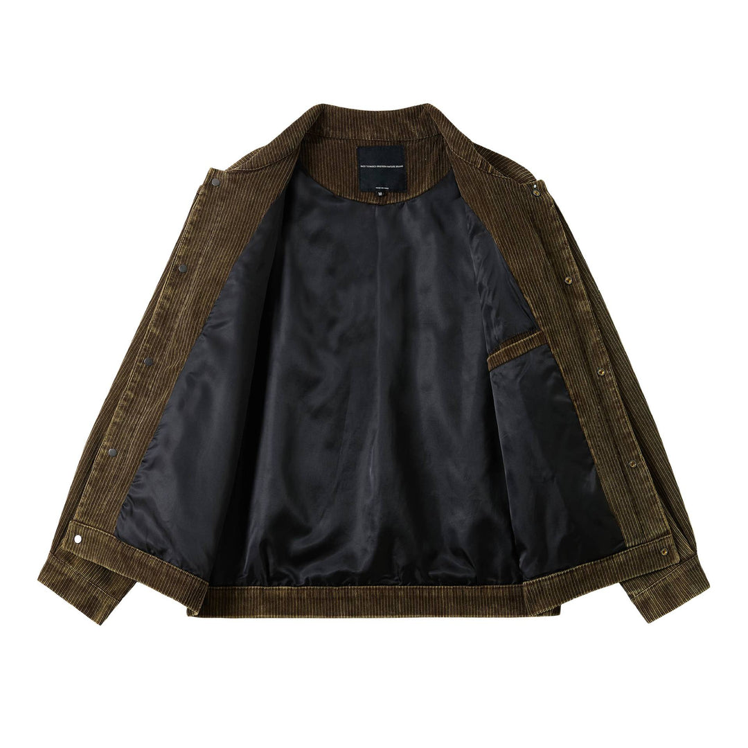 Men's cord workwear blouson with flap pockets and boxy fit Mune Fashion