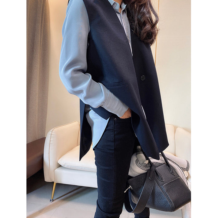 Ladies Fashion Vest with Shirt Mune Fashion