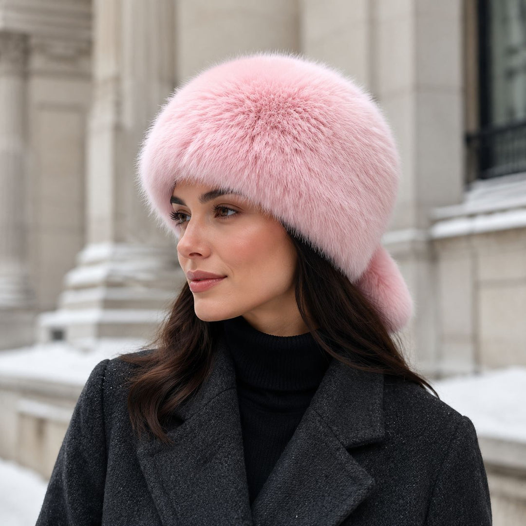 Ladies Luxurious Faux Fur Ushanka with Ear Flaps and Soft Lining Mune Fashion