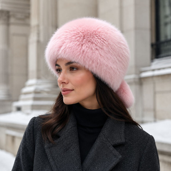 Ladies Luxurious Faux Fur Ushanka with Ear Flaps and Soft Lining Mune Fashion