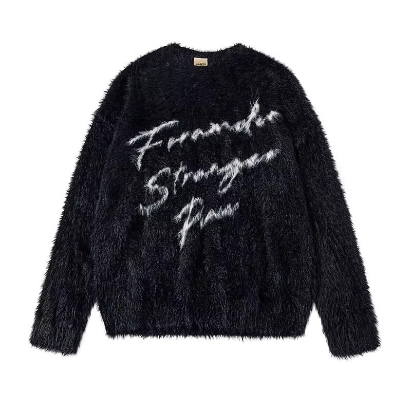 Men's Soft Cuddly Sweater with Eye-catching Print Mune Fashion