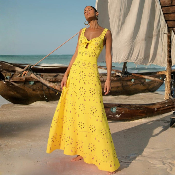 Women’s swimsuit and skirt set with floral cut-out design Mune Fashion