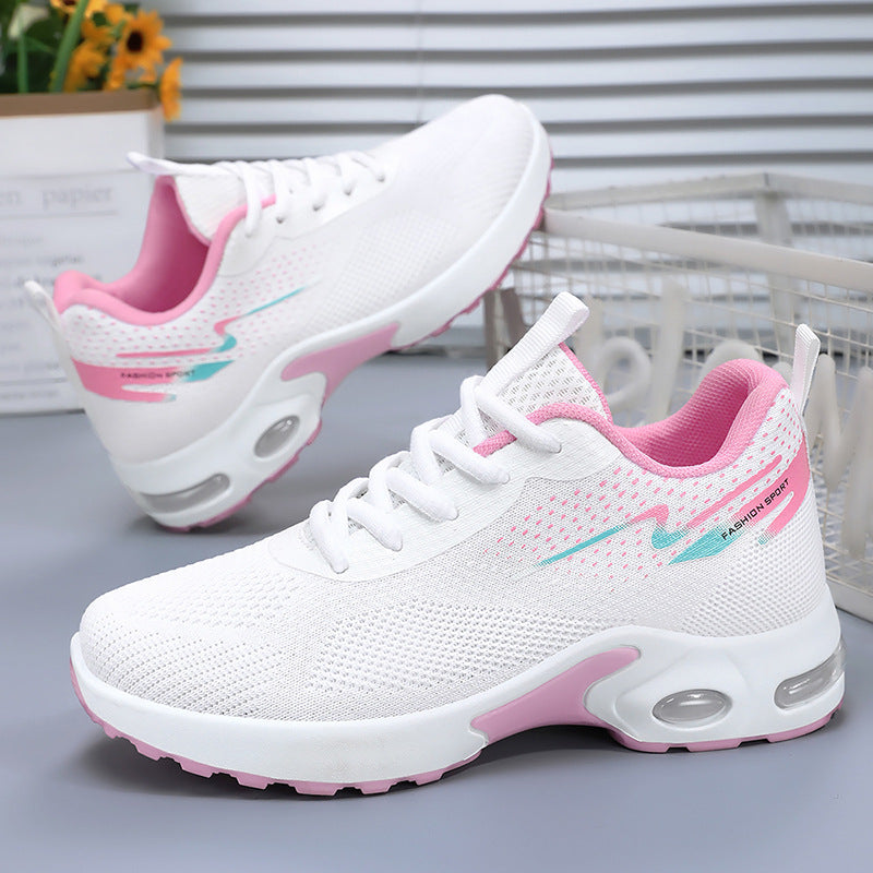 Women Sports Air Cushion Sneakers with Breathable Mesh Upper Mune Fashion