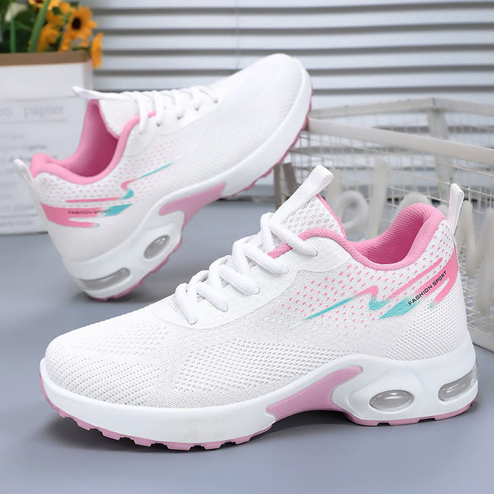 Women Sports Air Cushion Sneakers with Breathable Mesh Upper Mune Fashion
