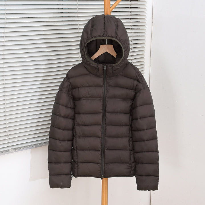 Women's nano ultralight padded short jacket with thermo insulation, ergonomic hood and packable design Mune Fashion
