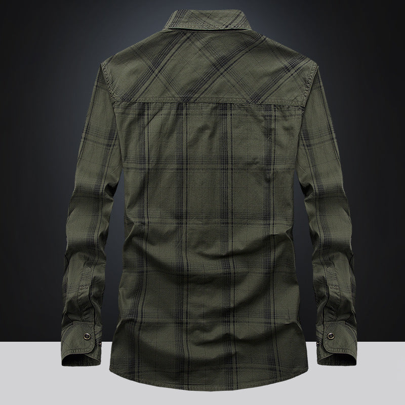 Men's Checked Work Shirt Mune Fashion