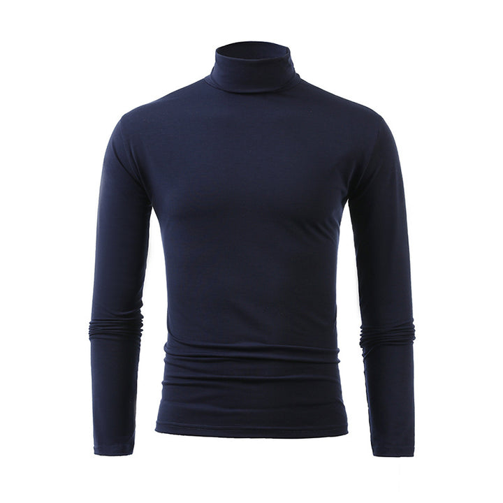 Men's slim turtleneck long sleeve shirt made of fine cotton stretch Slim Fit Mune Fashion