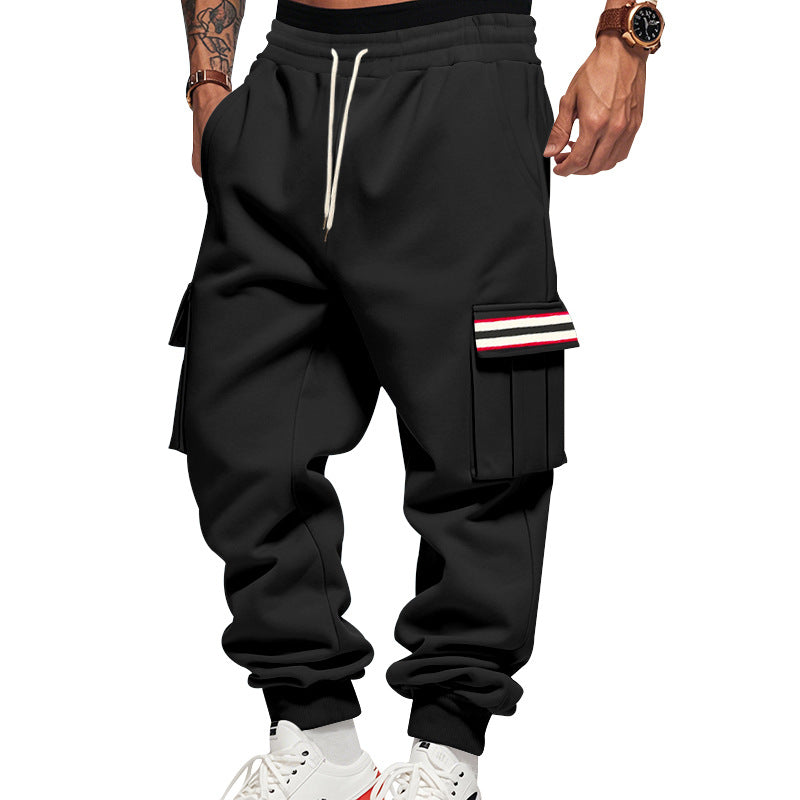 Men's Cargo Jogging Pants with Multiple Pockets and Drawstring Mune Fashion
