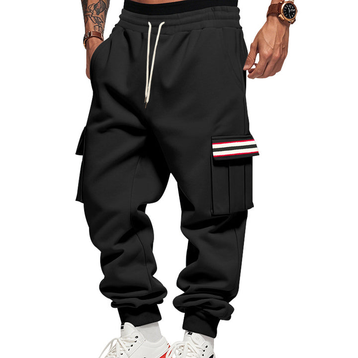 Men's Cargo Jogging Pants with Multiple Pockets and Drawstring Mune Fashion