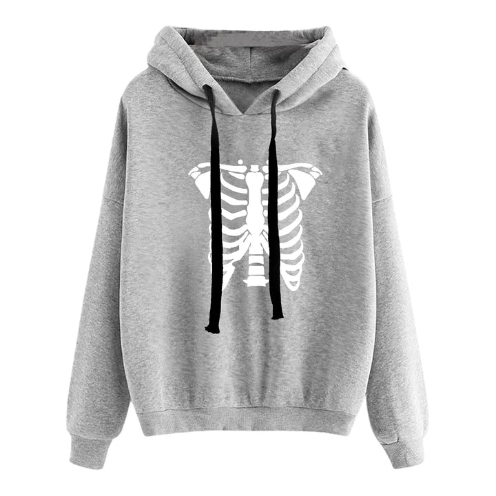 Women's casual oversized hoodie with heart and paw print, drawstring and ribbed cuffs Mune Fashion