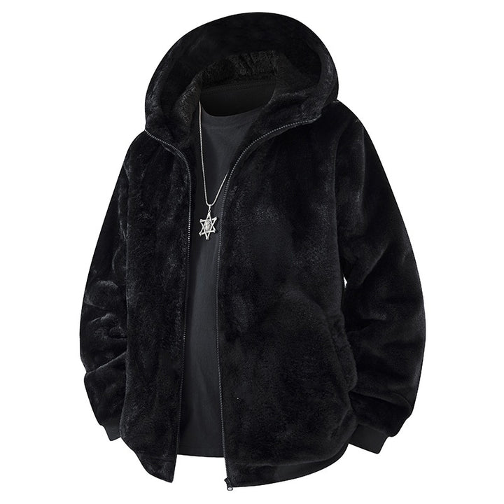 Men's Fleece Jacket with Hood Mune Fashion