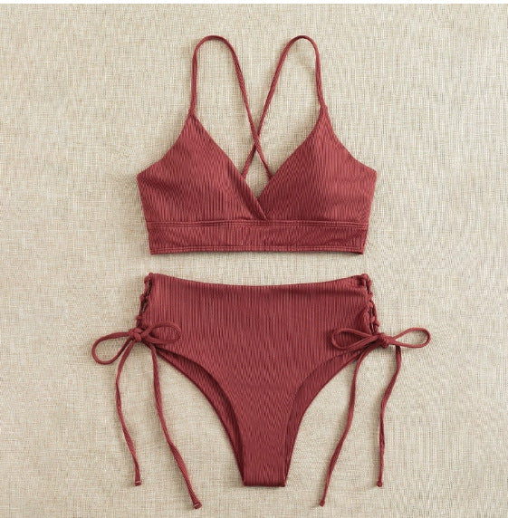Women's bikini set with refined lacing detail Mune Fashion
