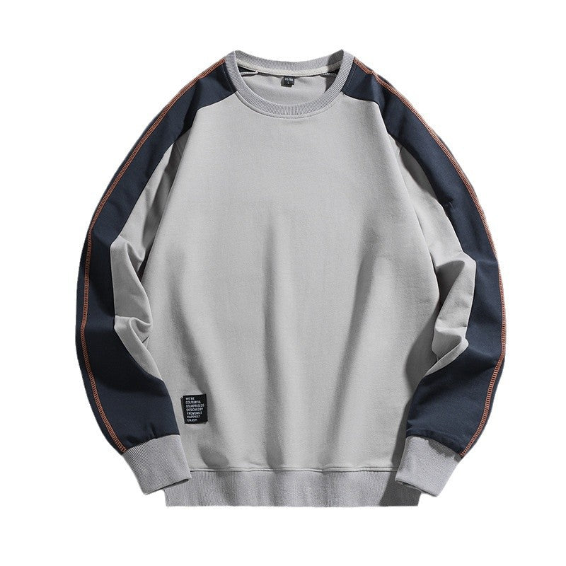 Men's Oversized Sweatshirt with Contrasting Sleeves, Flat Seam Details and Ribbed Cuffs Mune Fashion
