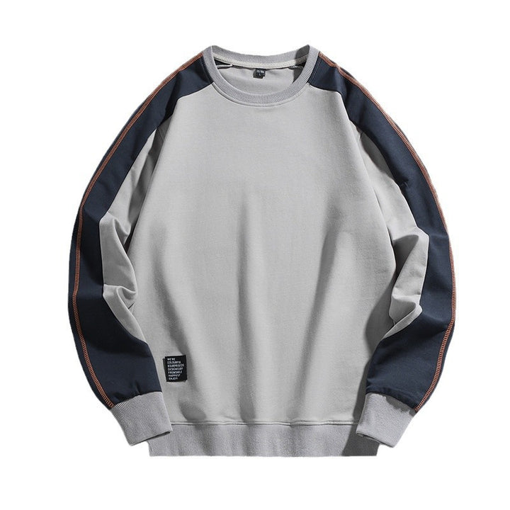 Men's Oversized Sweatshirt with Contrasting Sleeves, Flat Seam Details and Ribbed Cuffs Mune Fashion