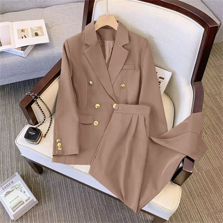 Women Elegant Two-Piece Blazer Set Mune Fashion
