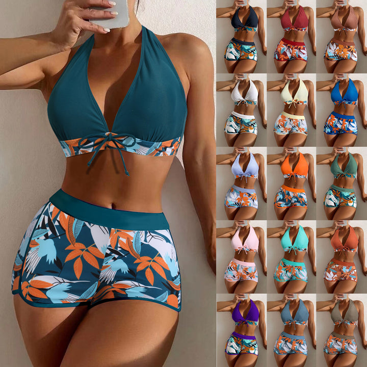 Women's Sporty Bikini Set with Concealed Belly Mune Fashion