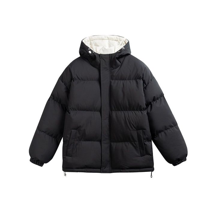 Ladies padded hooded quilted jacket in oversized puffer cut with drawstring waistband Mune Fashion