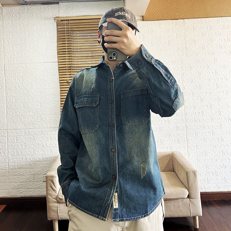 Men's Denim Overshirt Mune Fashion