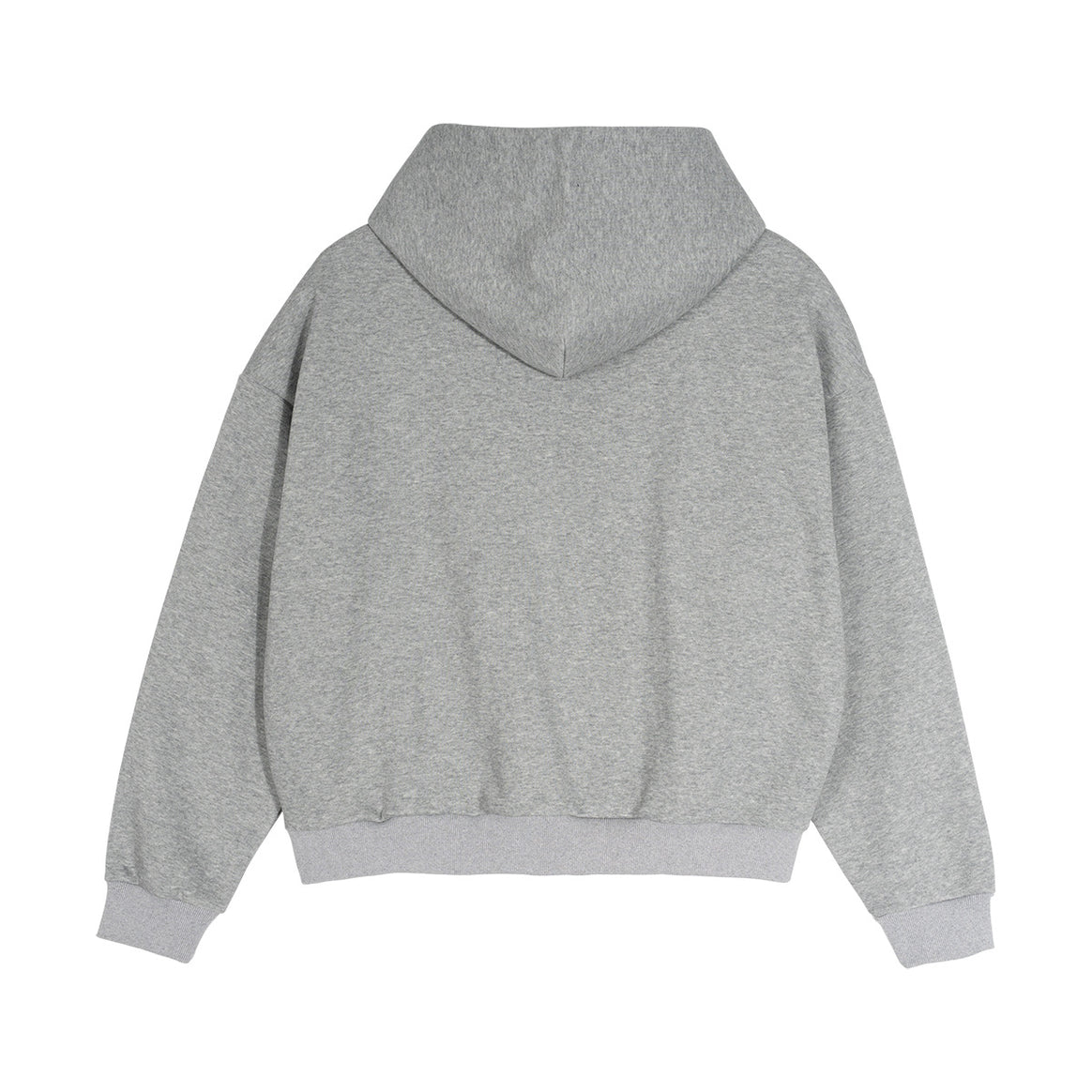 Unisex Short Cut Oversized Hoodie Jacket with Full Zipper, Checkered Lined Hood and Kangaroo Pocket Mune Fashion