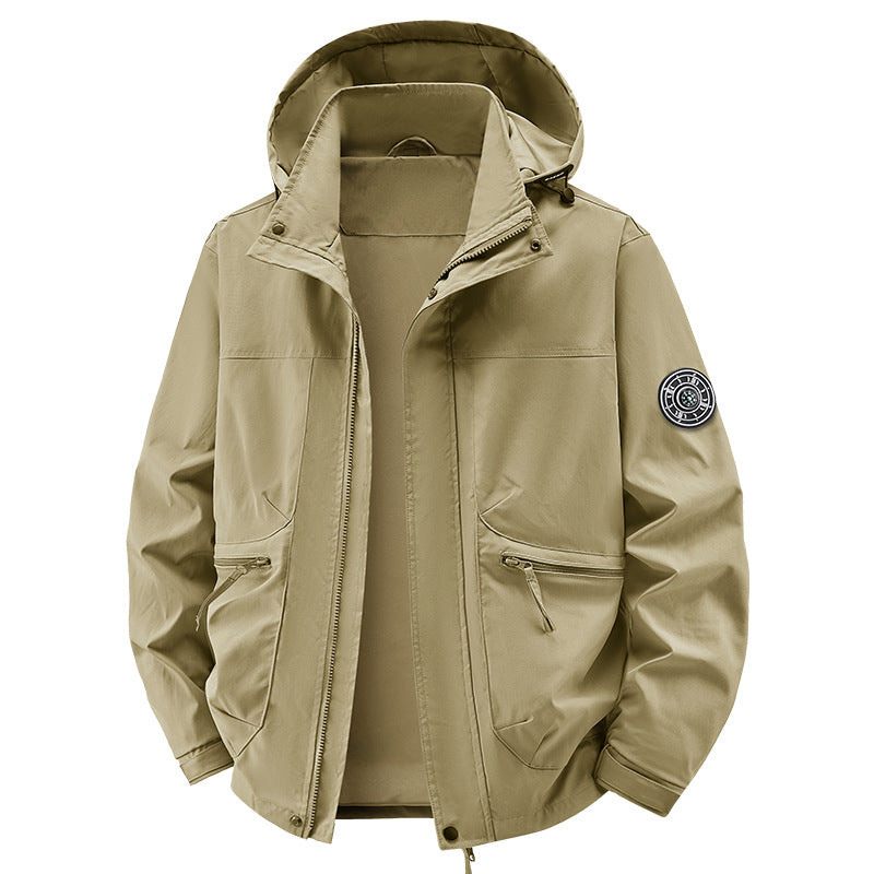 Men's Technical Weather Jacket with Removable Hood Mune Fashion